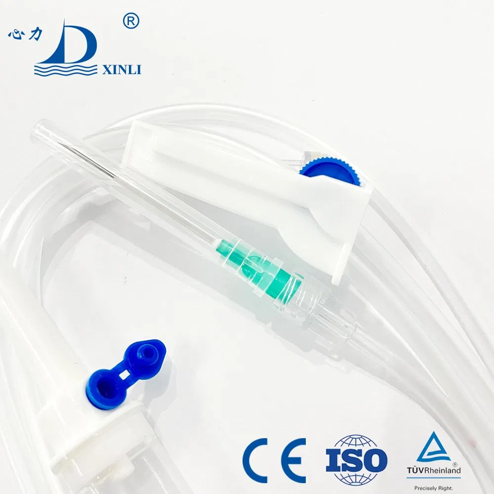 Conjunto de Infusión Intravenosa IV Estéril de Gravedad Descartable de Uso Único 1.5m 1.34m para Inyección
