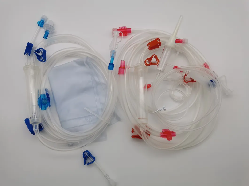 Juego de tubos de sangre desechables para hemodiálisis