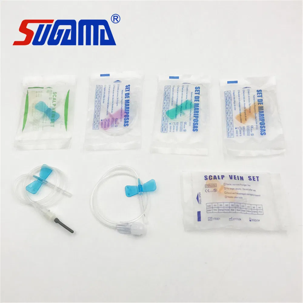 Juego de aguja intravenosa desechable para infusión