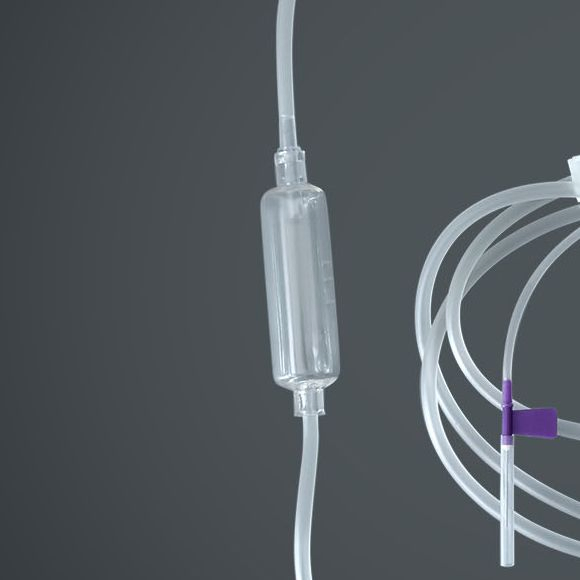 Conjunto de infusión IV desechable a granel