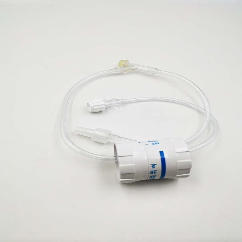 Juego de infusión de tubo de extensión de un solo, doble y triple lumen con válvula sin aguja y regulador de flujo