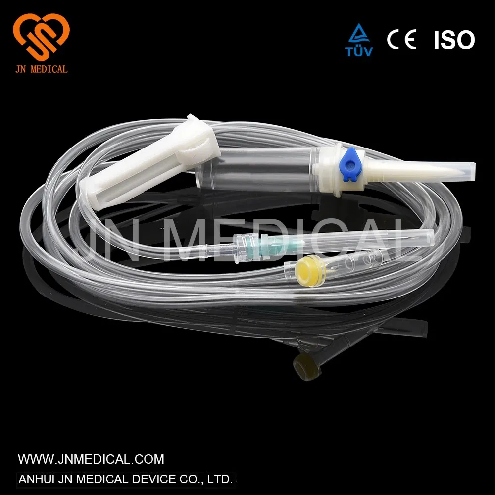 Conjunto de infusión aprobado por CE con 21g aguja dispositivo médico para adultos