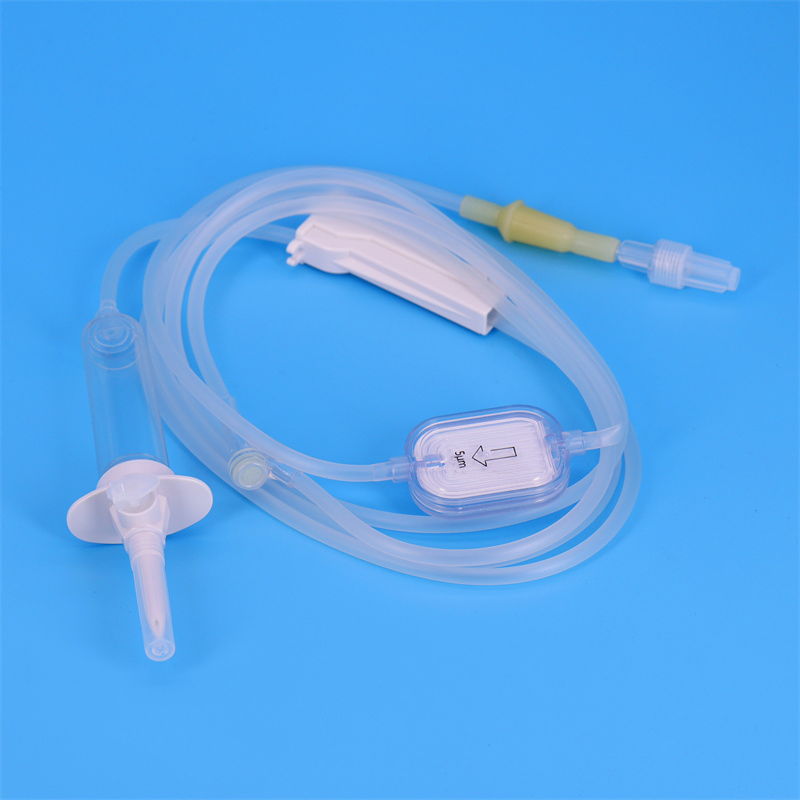 Conjunto de infusión médica Zhenfu Gravity IV con aguja libre de PVC TPE en China