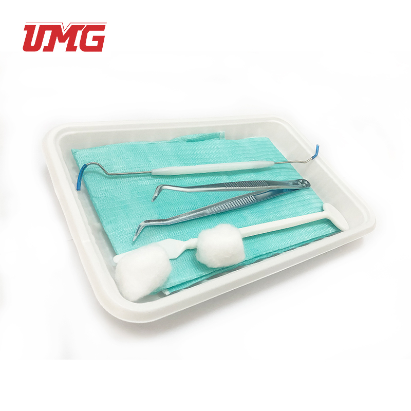 Kit de instrumentos dentales desechables populares para uso en clínicas dentales