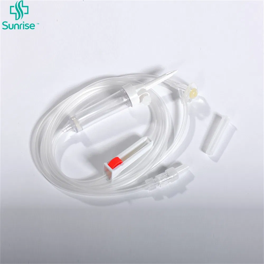 Conjunto de infusión desechable médico de alto nivel de seguridad con CE ISO 13485