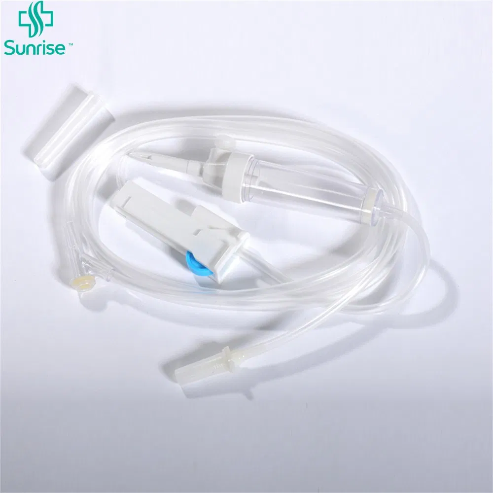 CE ISO 13485 Conjunto de Infusión de Agujas Desechables Médicas Libre de DEHP PVC