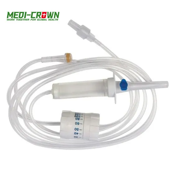 Juego de Infusión desechable Burette IV con 100/150cc goteo microgotas estéril intravenoso para niños pediátricos de un solo uso 60 Luer Lock
