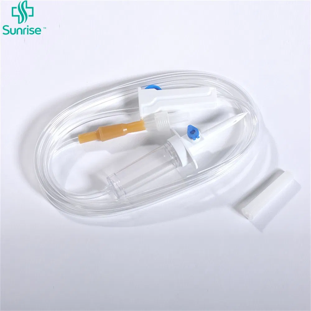Conjunto de infusión desechable médico de alto nivel de seguridad con CE ISO 13485