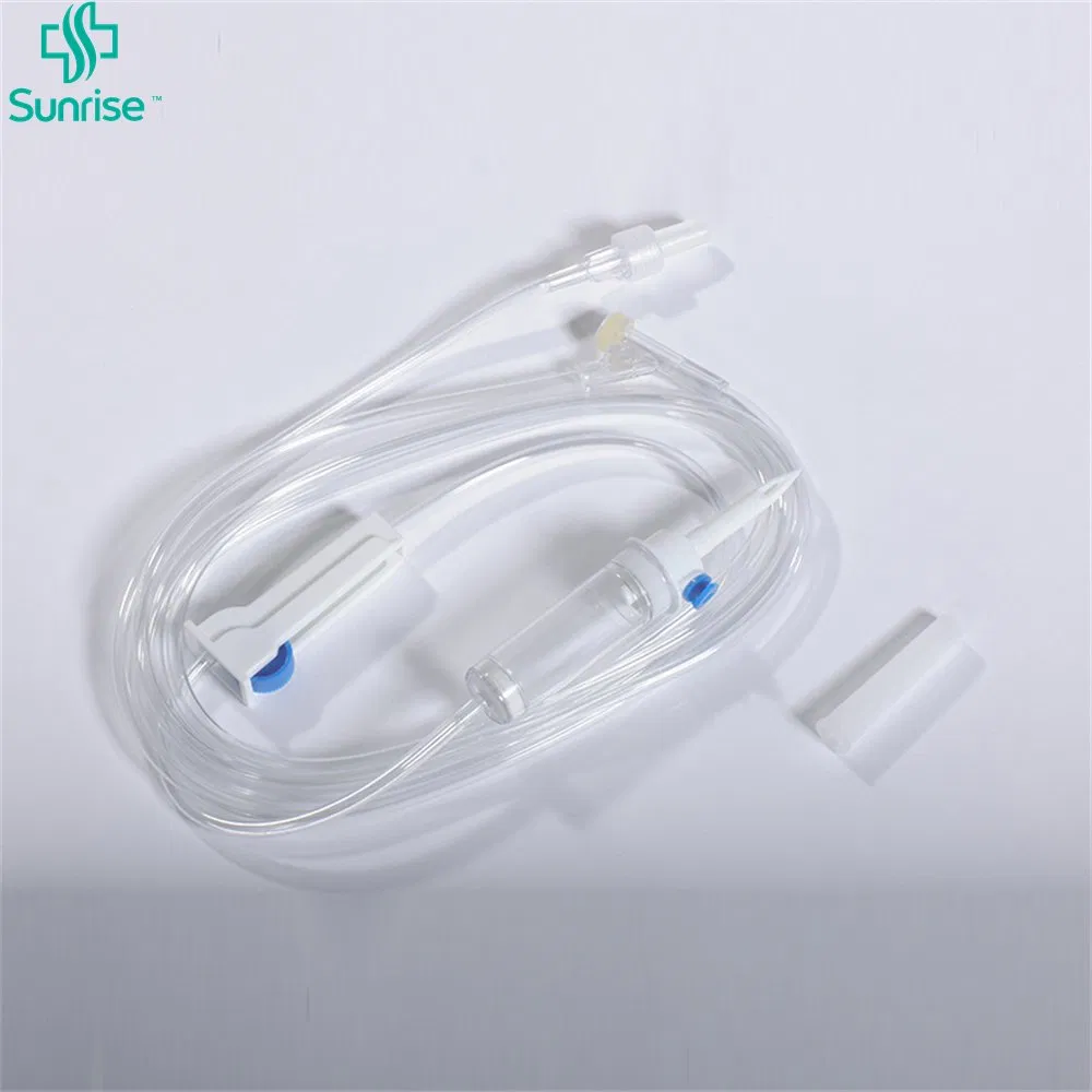 Conjunto de infusión desechable médico de alto nivel de seguridad con CE ISO 13485