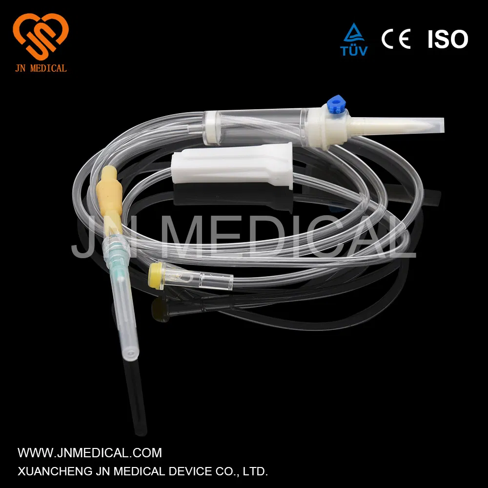 Juego de infusión estéril desechable médico / Set de IV con certificado CE, ISO Solo para un solo uso