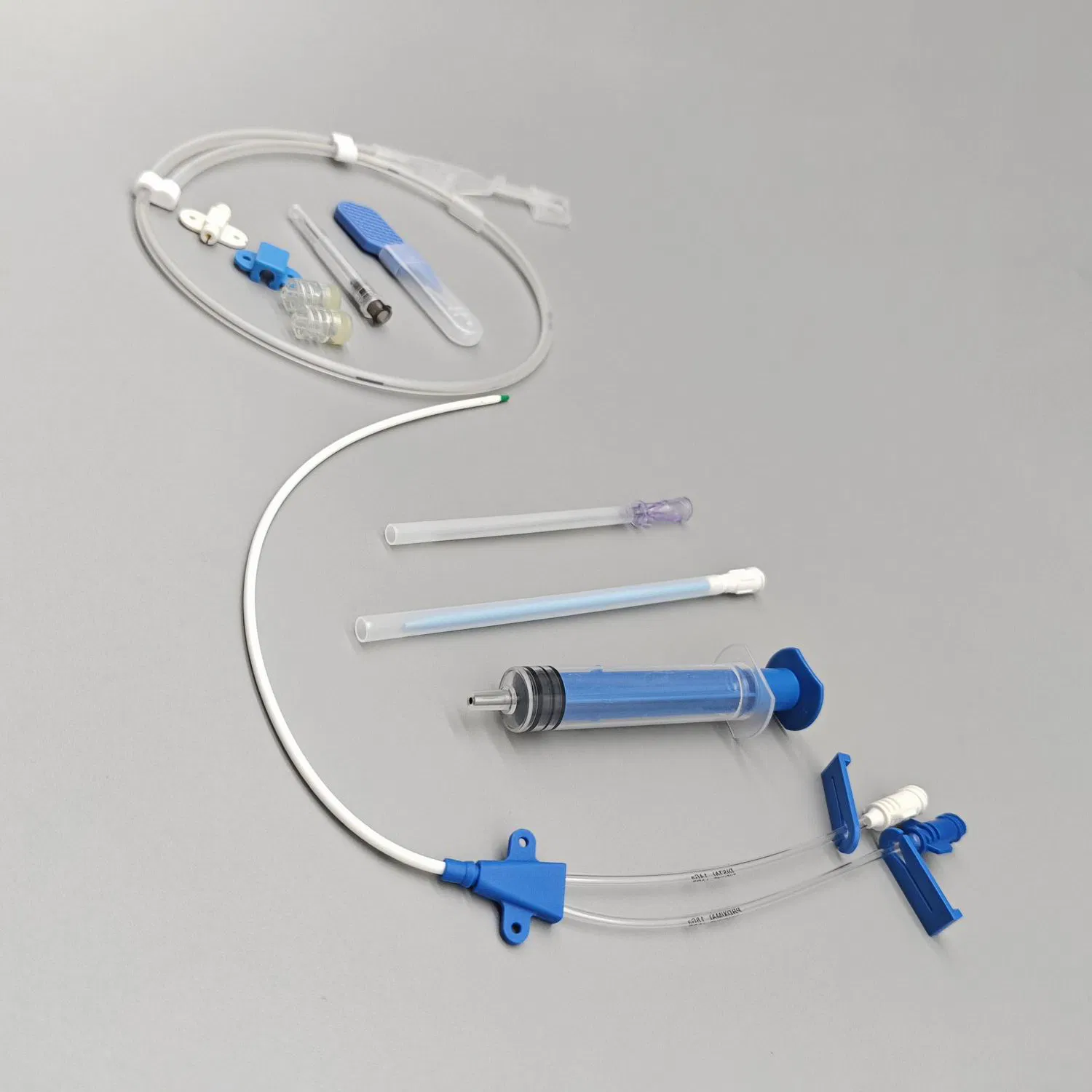 Suministro médico Doble Lumen Central Venous Kit catéter en varios Longitudes