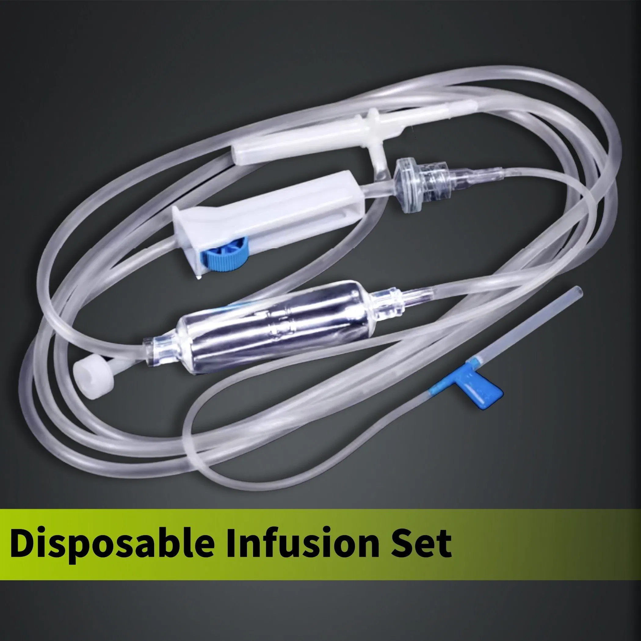 Conjunto de infusión IV desechable a granel