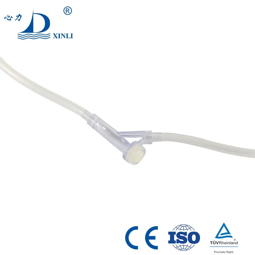 Juego de infusión intravenosa desechable estéril aprobado por ISO CE con filtro