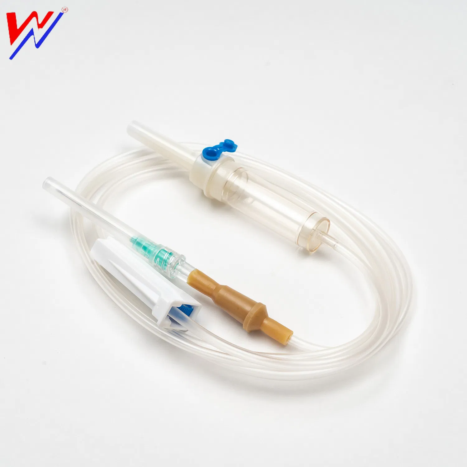 Juego de infusión médica desechable con Luer deslizante o Luer de bloqueo