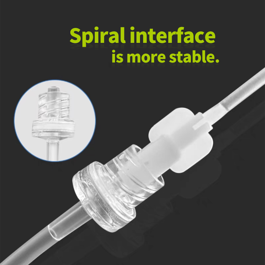 Juego de infusión IV desechable de PVC premium para uso médico