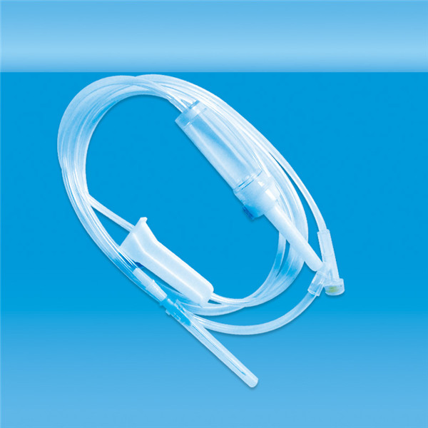 Juego de infusión desechable médico con sitio en Y, con conector de látex y aguja, con CE, ISO, fabricación