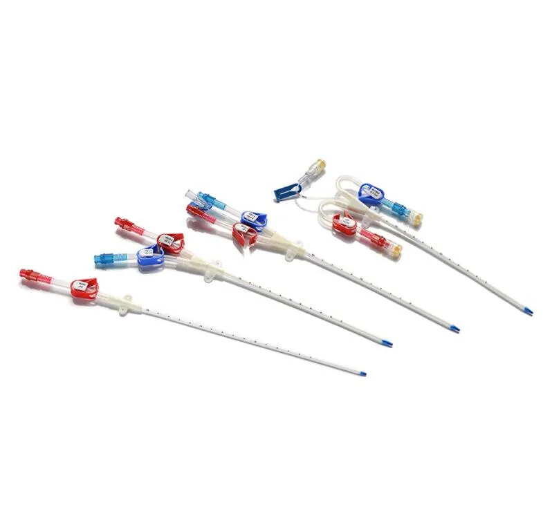 Kit de catéter de hemodiálisis desechable - Vista de componentes