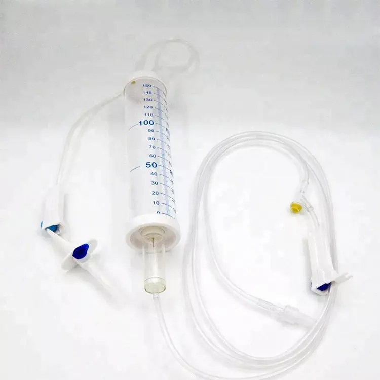 Set de infusión intravenosa pediátrica de alta calidad con bureta