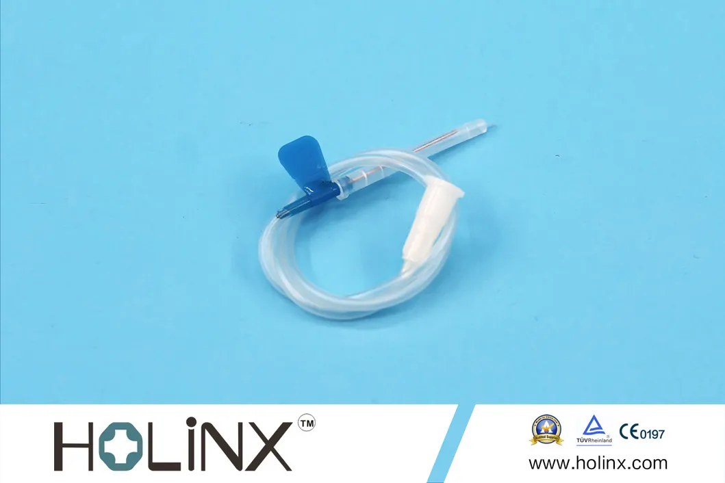 Conjunto de aguja de infusión de vena del cuero cabelludo de seguridad