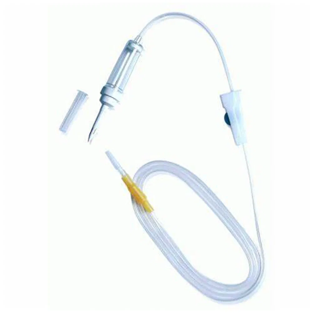 Conjuntos de infusión de insulina desechables de buena calidad con aguja y regulador