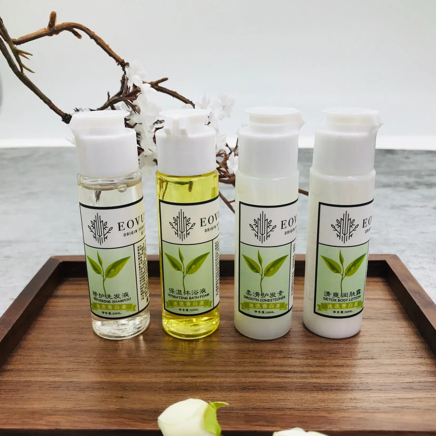 Kit de baño de lujo desechable premium para huéspedes de hotel
