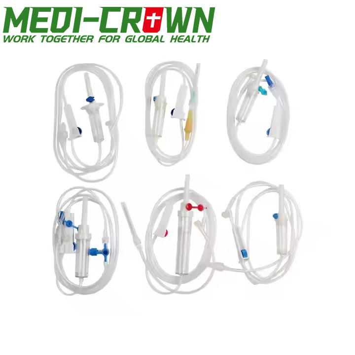 Juego de infusión de transfusión de sangre IV desechable con CE e ISO con filtro