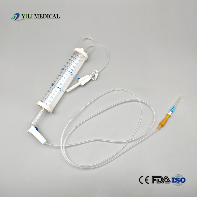 Conjunto de goteo de infusión de bureta IV pediátrica estéril desechable 60 100ml 150ml