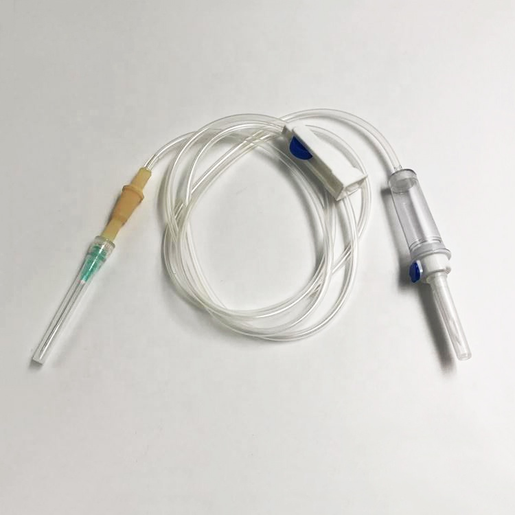 Set de infusión IV desechable de alta calidad con aguja