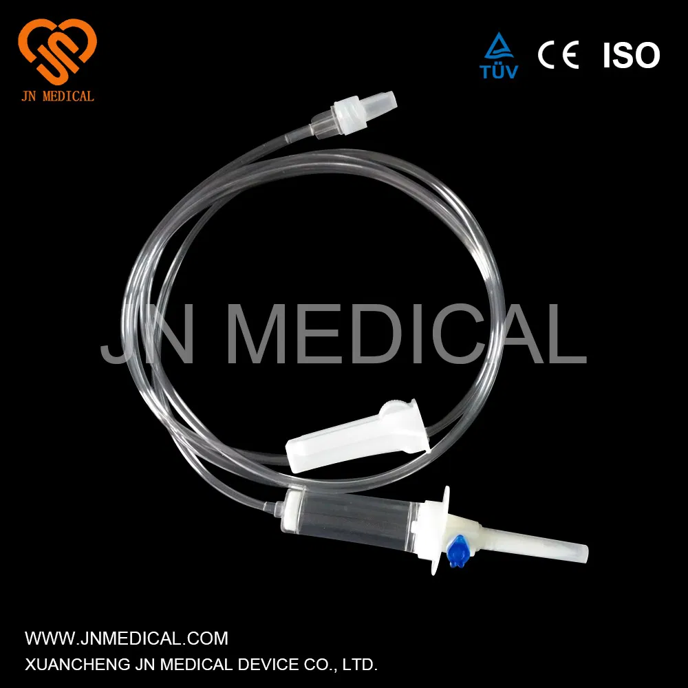 Juego de infusión estéril desechable médico / Set de IV con certificado CE, ISO Solo para un solo uso