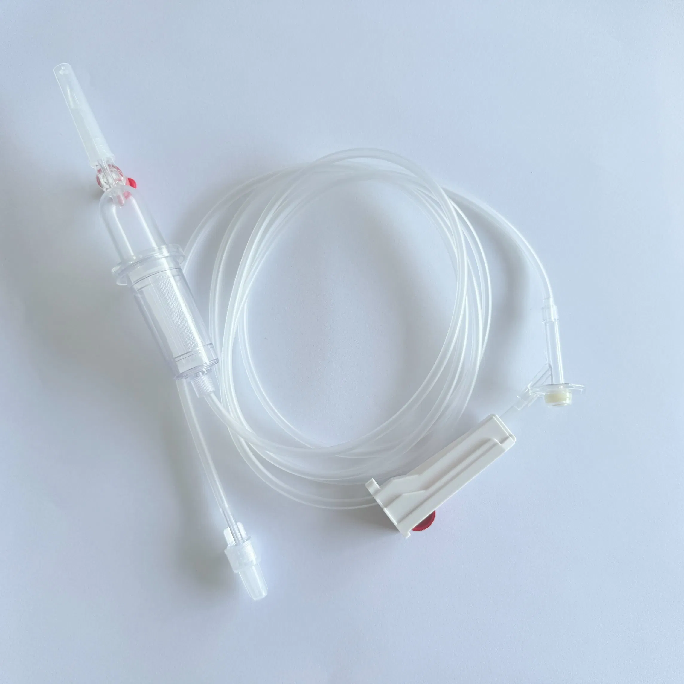 Kit de transfusión de sangre desechable premium con conector Luer Slip