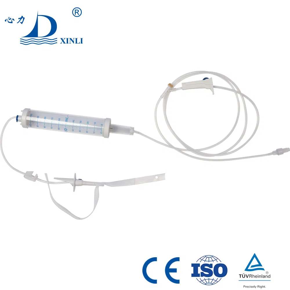 Conjunto de infusión estéril desechable CE ISO para pediatría tipo microgotero con bureta
