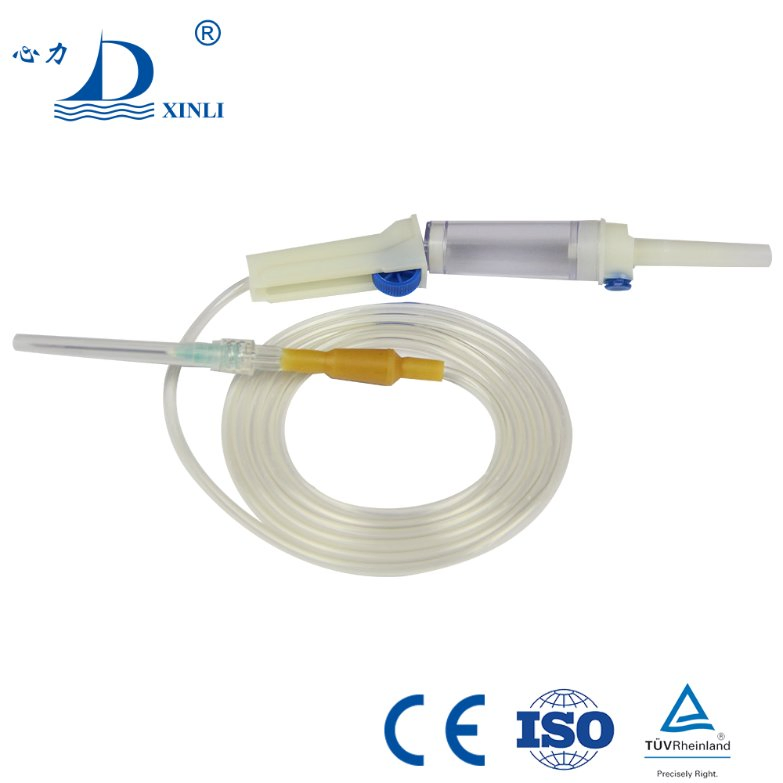 Conjunto de administración IV Fabricante Conjunto de infusión desechable estéril de IV Conjunto de infusión con alas 20g con bureta