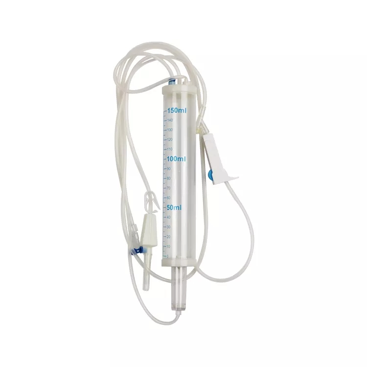 Juego de infusión IV desechable con bureta