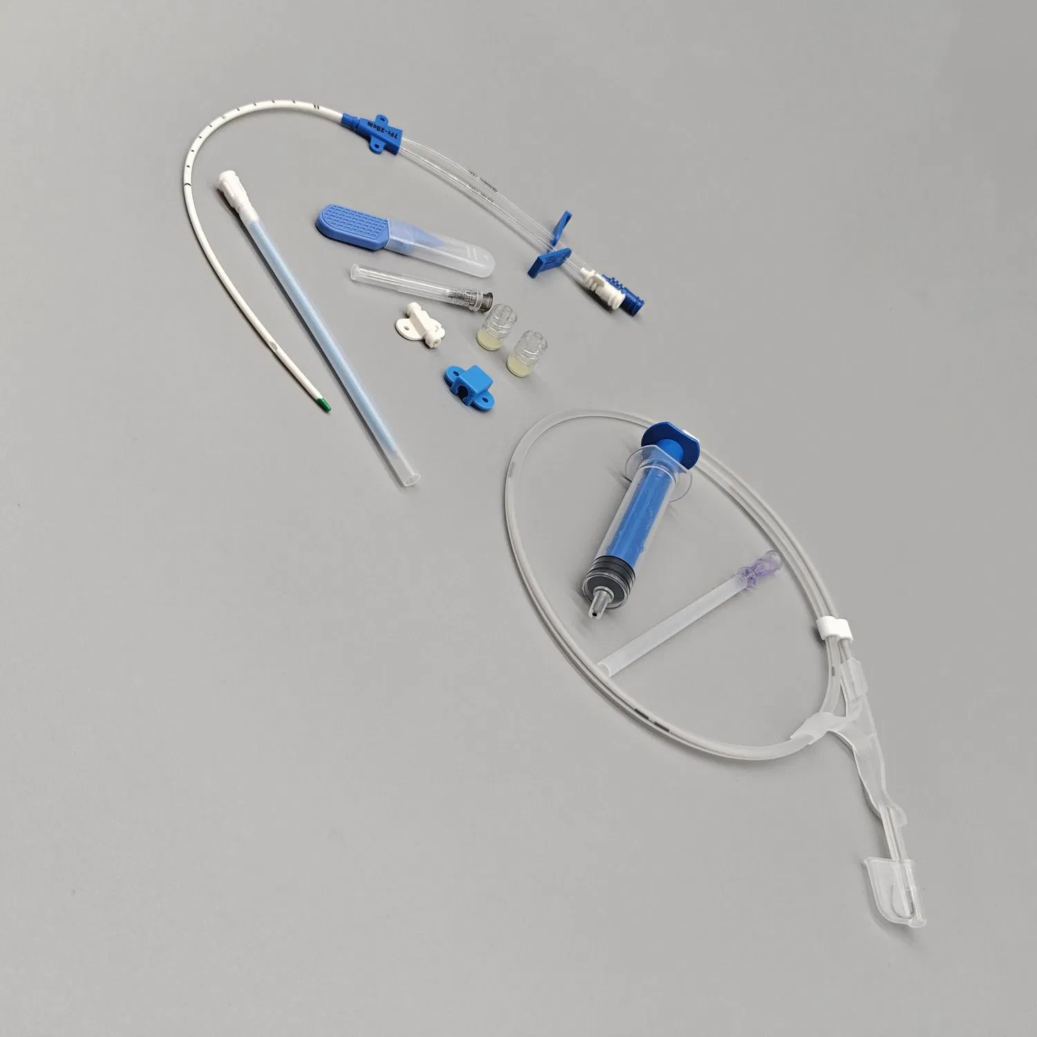 Suministro médico Doble Lumen Central Venous Kit catéter en varios Longitudes