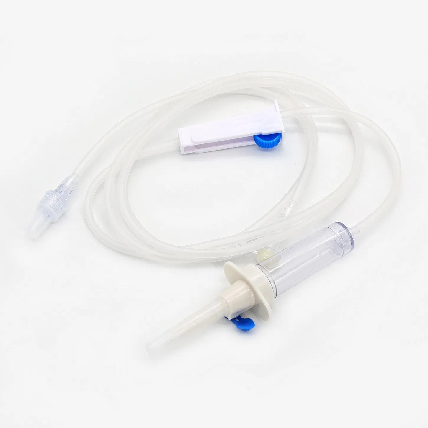 Juego de infusión intravenosa desechable estéril con Luer Slip y Luer Lock, libre de látex, con aguja y filtro de ventilación