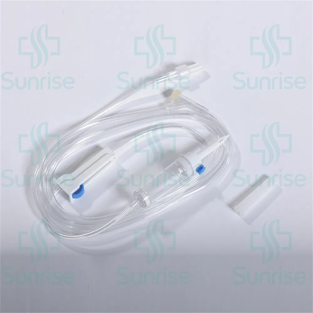 Conjunto de infusión desechable médico de alto nivel de seguridad con CE ISO 13485