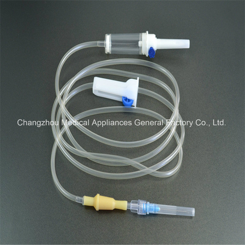 Conjunto de infusión desechable con 21g aguja sin látex