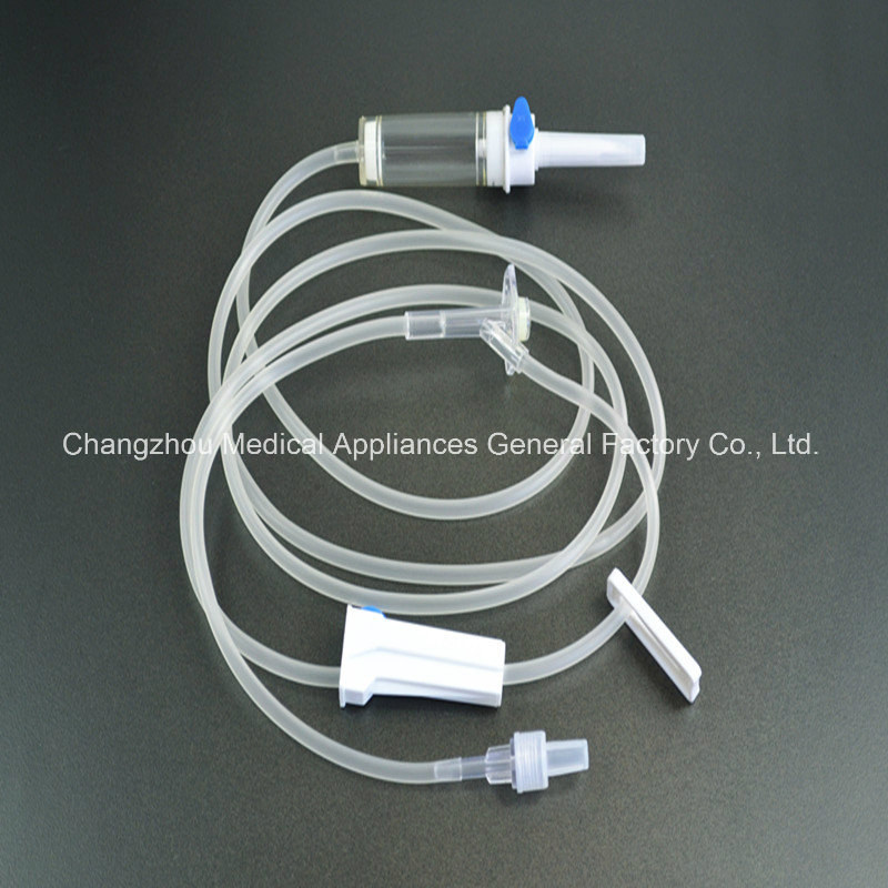 Conjunto de infusión desechable con 21g aguja sin látex