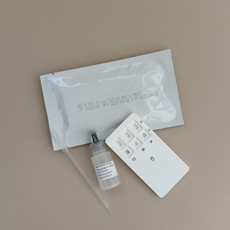 Kit de Prueba Rápida de Agrupación Sanguínea Abo y Rhd
