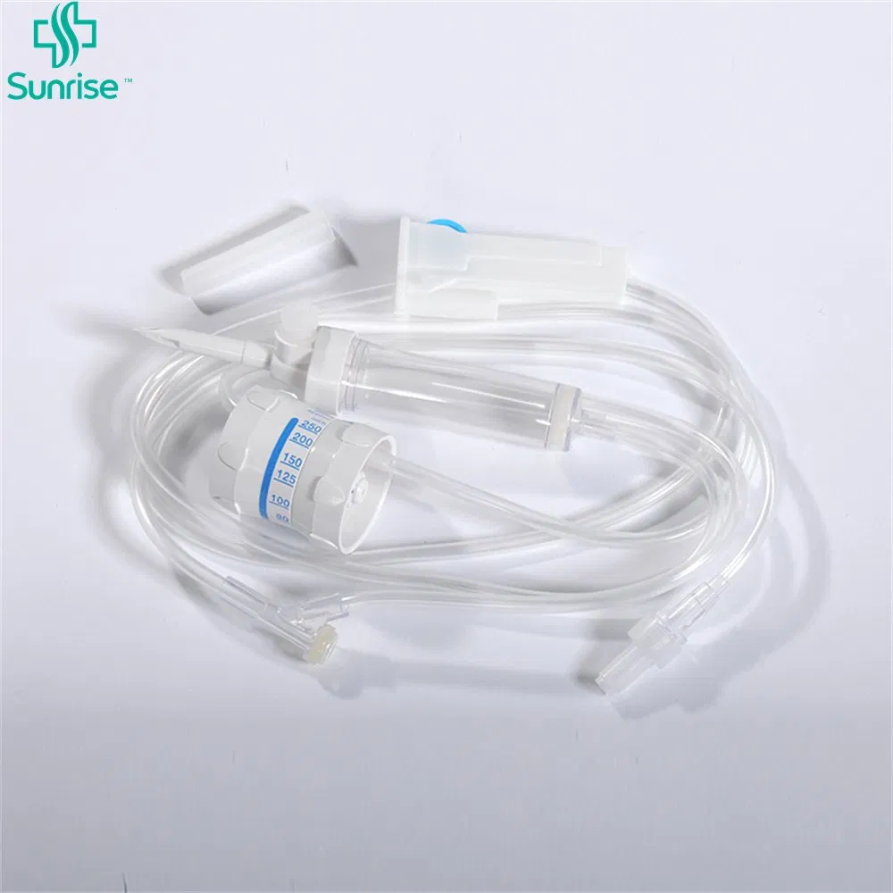 Conjunto de infusión IV de inyección de glucosa líquida básica regular estéril y desechable