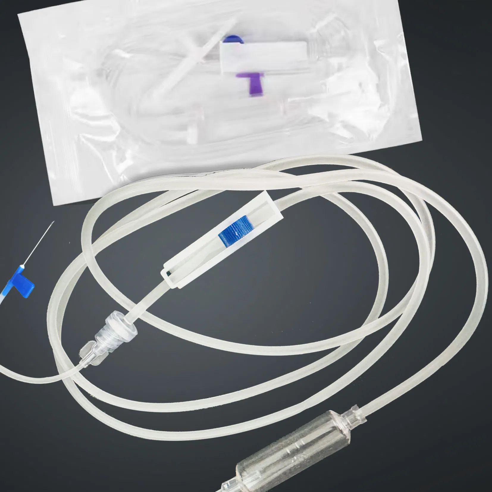 Fabricante profesional de suministros médicos desechables, juego de infusión de plástico