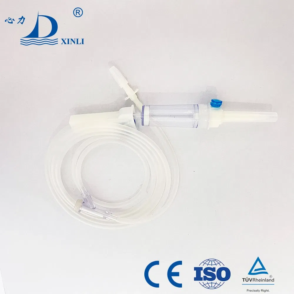 Fabricante Profesional Juego de Goteo IV Desechable Estéril No Tóxico No Pirogénico para Administración de Infusión IV de Uso Único