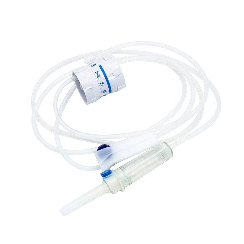 Conjunto de infusión desechable con alas, aguja mariposa