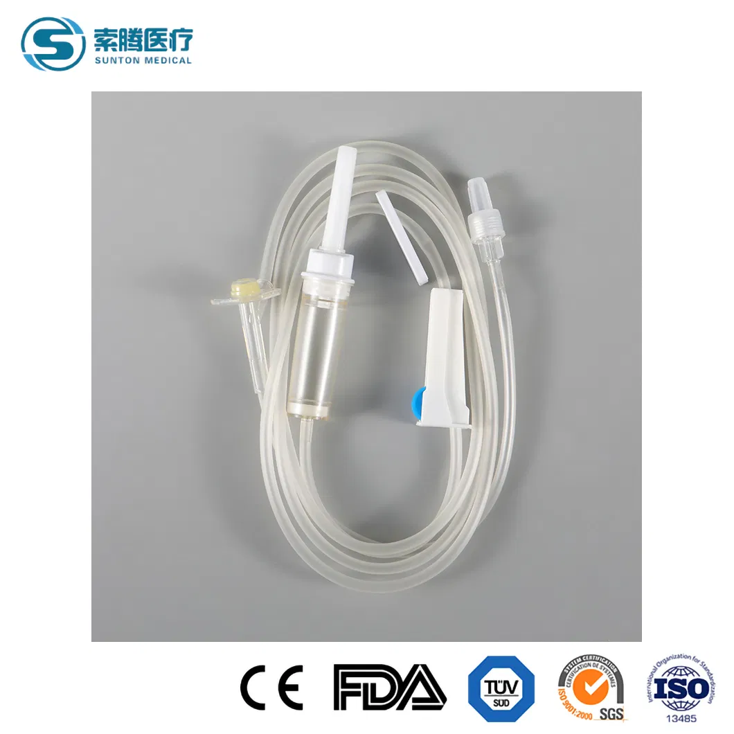 Conjunto de infusión Sunton Macro Infusion Set China Conjunto de infusión de boca recta Fábrica de conjunto de infusión microbore/ 90 Conjunto de infusión/Conjunto de infusión para bomba de insulina externa