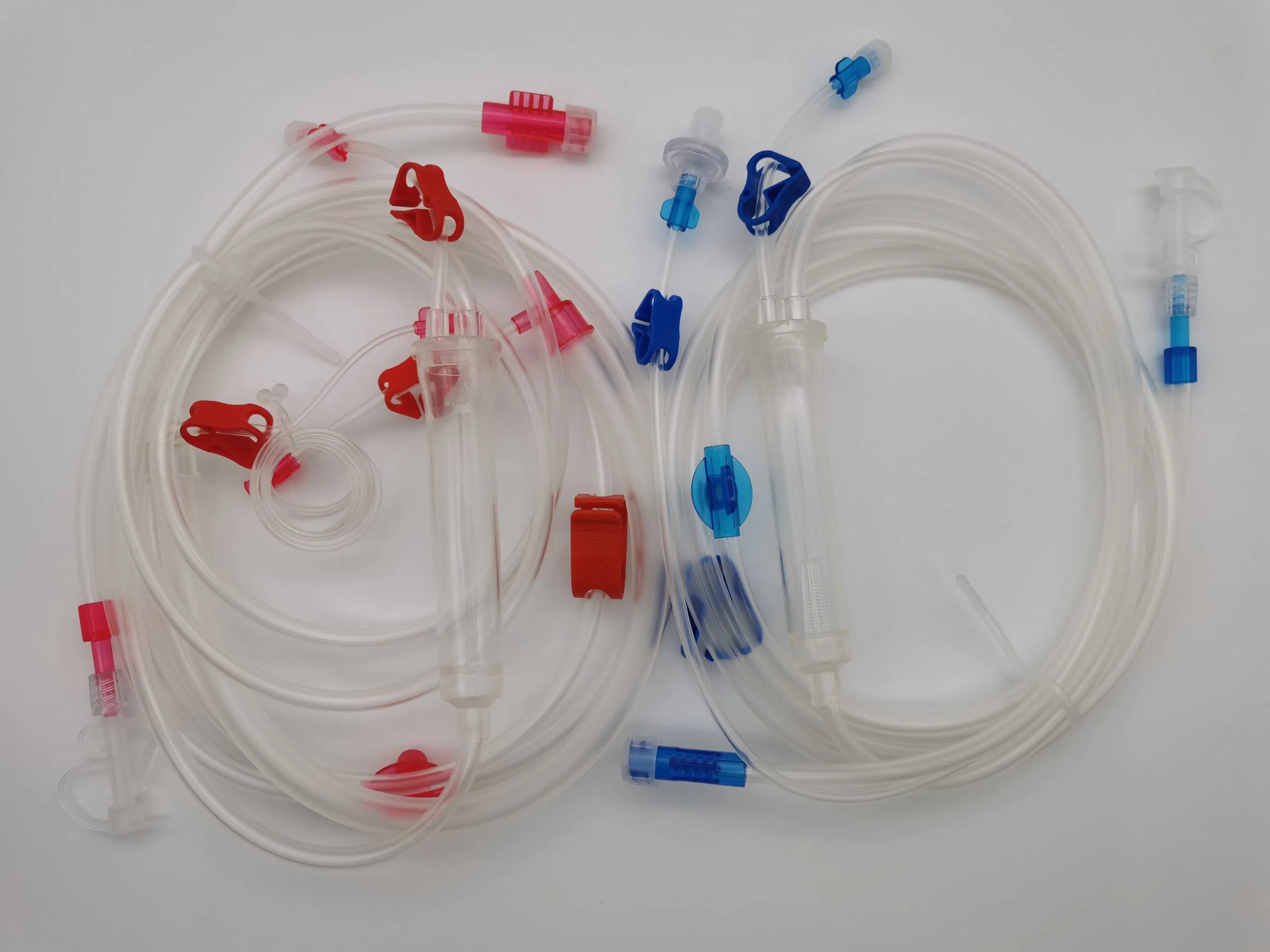 Juego de tubos de sangre desechables para hemodiálisis