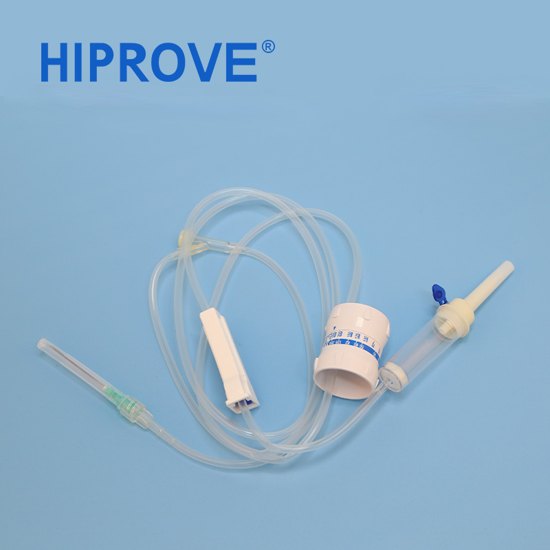 Conjunto de Infusión de Control de Flujo Médico Desechable con Regulador Micro de Ajuste Fino