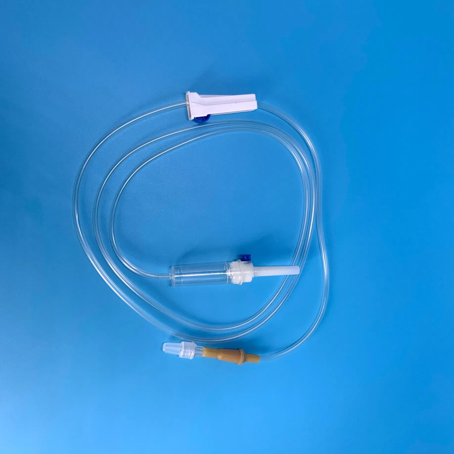 Juego de infusión desechable de PVC, juego de goteo intravenoso