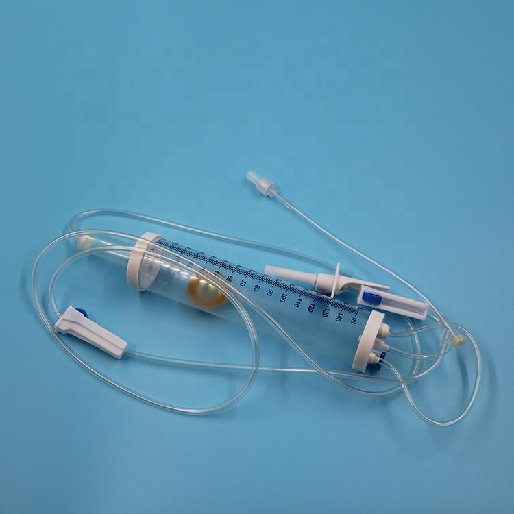 Juego de infusión IV de bureta desechable para pediatría