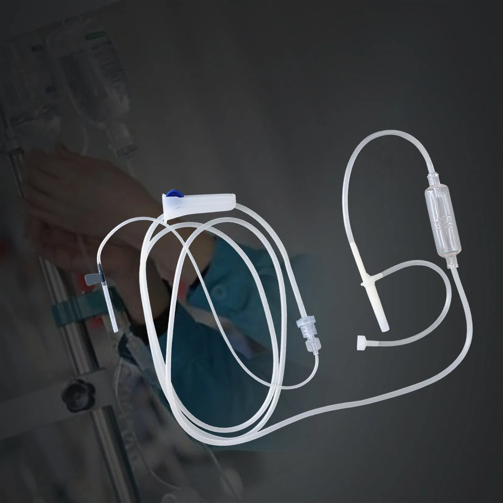 Conjunto de infusión desechable estéril para necesidades de atención al paciente