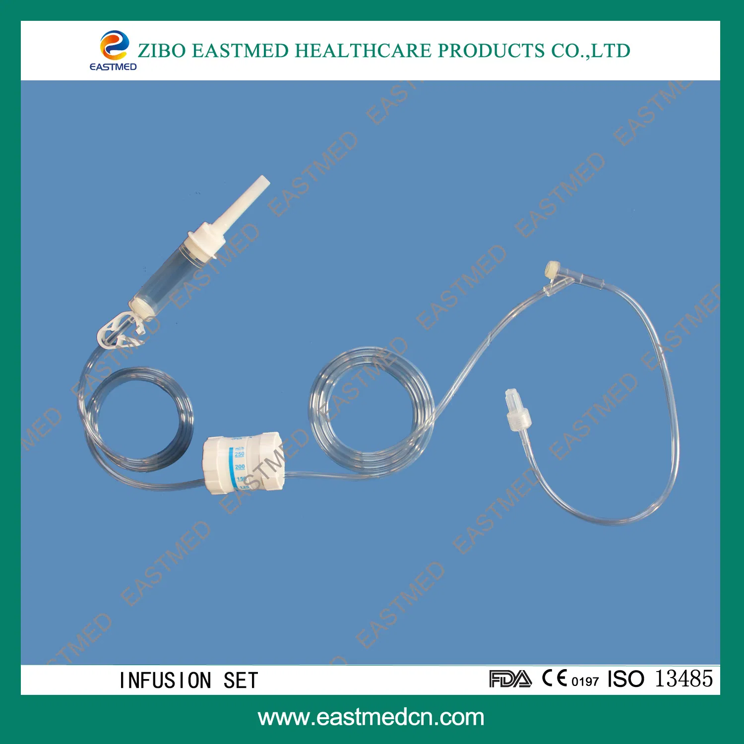Conjunto de infusión desechable con inyección sin aguja
